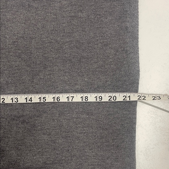 Max Studio Charcoal Grey Mockneck Sweater Vest Cap Sleeves OS Relaxed Fit Sz S - Picture 9 of 12